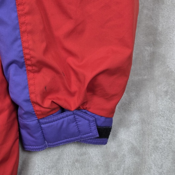 Vintage Nevica Ski Jacket Mens 44 Purple Colorblock Hooded Premiere Neige 80s - Picture 9 of 16